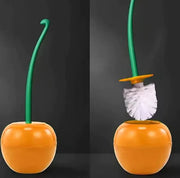 Cherry Toilet Brush Set - Plastic Cleaning Tool (One Set) Frugal Finds Galore