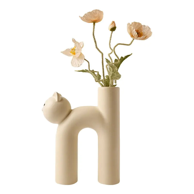 Cat Tube Vase