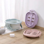 Folding Foot Soaking Basin with Massage Function Frugal Finds Galore