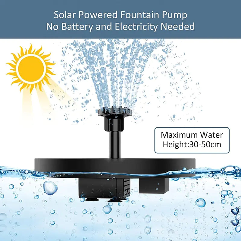 Mini Solar Water Fountain Waterfall Fountain Garden Decoration