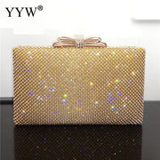Silver Glitter Evening Clutch Purse for Women Frugal Finds Galore