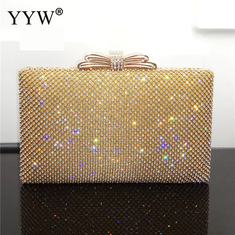 Silver Glitter Evening Clutch Purse for Women Frugal Finds Galore