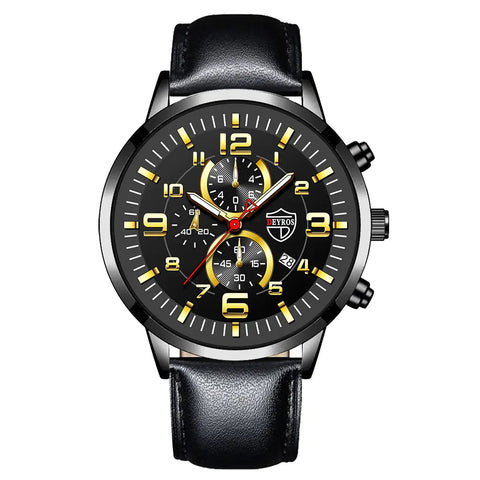 Luminous Calendar Quartz Watch for Men Frugal Finds Galore