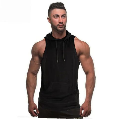 Men's Summer Sleeveless Hooded Tank Top (Youth Fit) Frugal Finds Galore