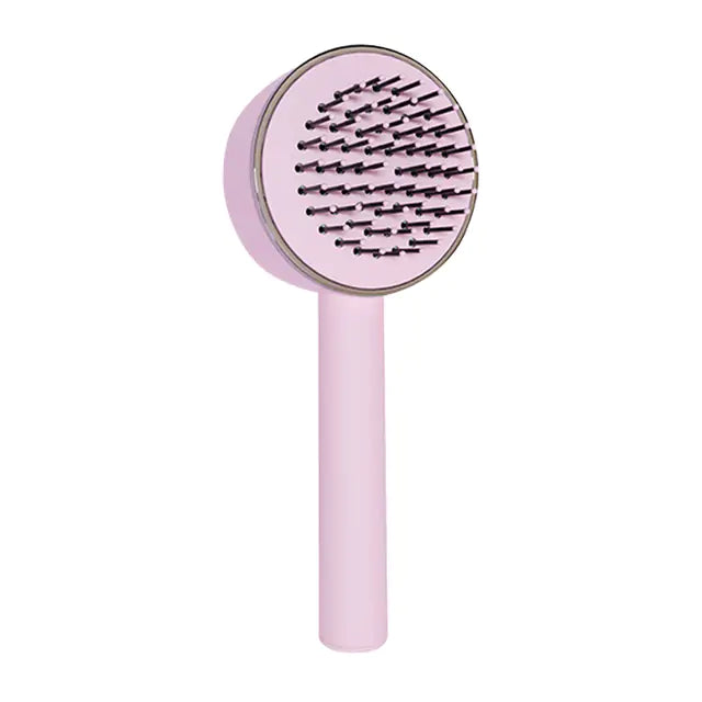 One-key Self-cleaning Fine Teeth Hair Brush