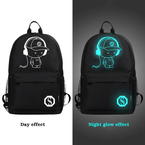 Glow-in-the-Dark Computer Backpack - Music Kid Style Frugal Finds Galore