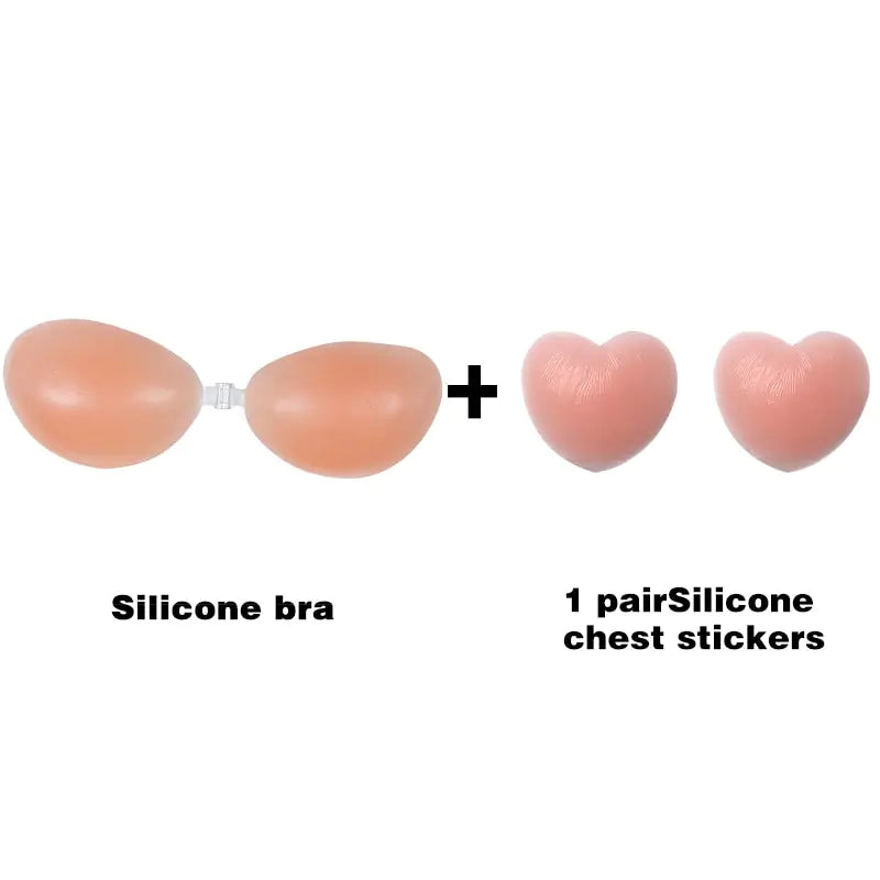 Sexy Strapless Push-Up Silicone Bra