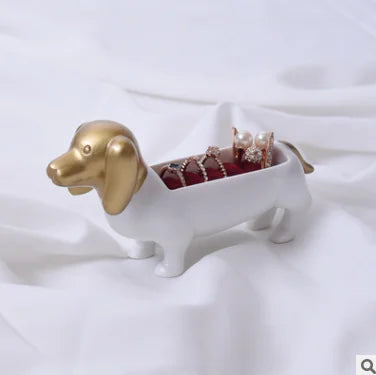 Dachshund Ring Jewelry Box and Display Stand Frugal Finds Galore