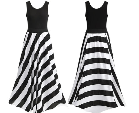 Striped Long Dress, Maxi Skirt Frugal Finds Galore