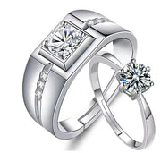 One Carat Six-Claw Diamond Ring with Zircon Accents Frugal Finds Galore