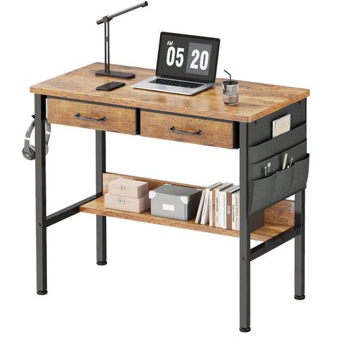 Maihail Small Desk with Drawers Frugal Finds Galore
