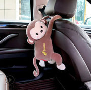 Monkey Tissue Box for Car Seat Back - Hanging Design Frugal Finds Galore