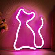 LED Neon Cat Wall Decor for Indoor/Outdoor Lighting Frugal Finds Galore