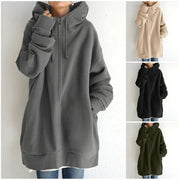 Women's Fuzzy Full-Zip Sport Pullover Hoodie Frugal Finds Galore