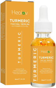 Turmeric Serum for Face & Body - All Natural Turmeric Skin Brightening Serum for Dark Spots - Turmeric Facial Repair Serum Cleanses Skin Fights Acne Evens Tone Minimizes Pores - Pure Turmeric Oil Frugal Finds Galore