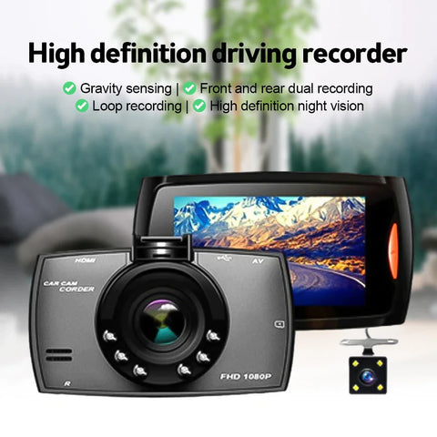 2.7'' Full HD 1080P Dash Cam Car DVR Front & Rear Camera Night Vision G-Sensor Frugal Finds Galore