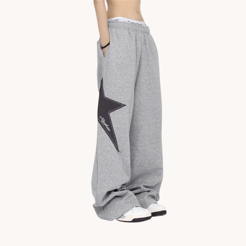 Star Patchwork Sweatpants