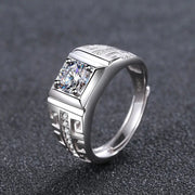 Sterling Silver Fortune Character Ring with Mulberry Stone Frugal Finds Galore