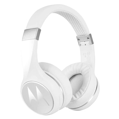Motorola Escape 220 Passive Noise Canceling Headphones | Bluetooth Headphones with Microphone | Voice Assistant Compatible Headphones (White) Frugal Finds Galore