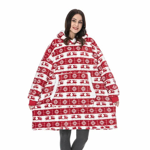 Oversized Hoodie Blanket With Sleeves Sweatshirt Frugal Finds Galore