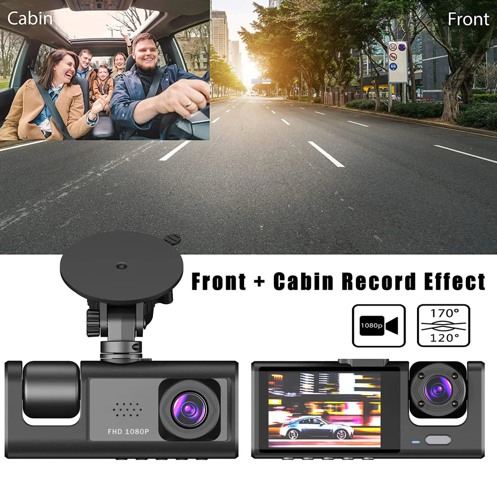 Car Dual Lens Dash Cam