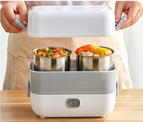 Electric Lunch Box with Plug-in Heating and Insulation Frugal Finds Galore