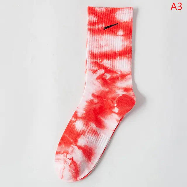 Women Tie-Dye Tube Socks