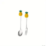 Fruit Handle Stainless Steel Spoon and Fork Set of 2 Frugal Finds Galore