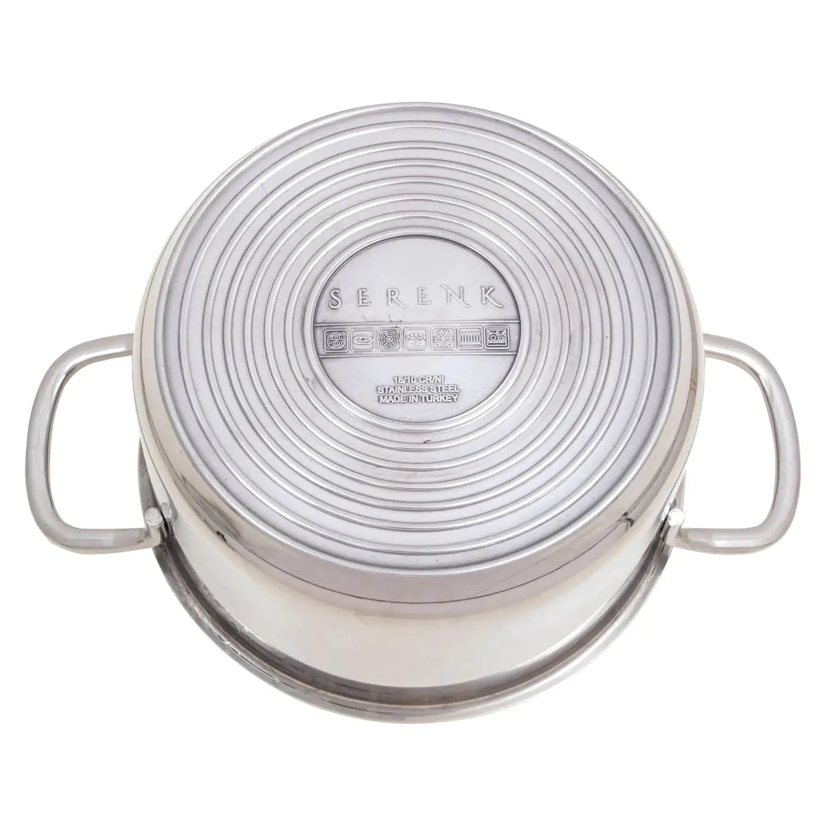 Serenk Modernist Stainless Steel Sautee Pan, 24 cm