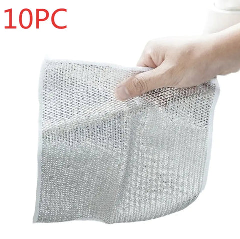 Steel Wire Dishcloth Daily Cleaning Cloth Mesh Frugal Finds Galore