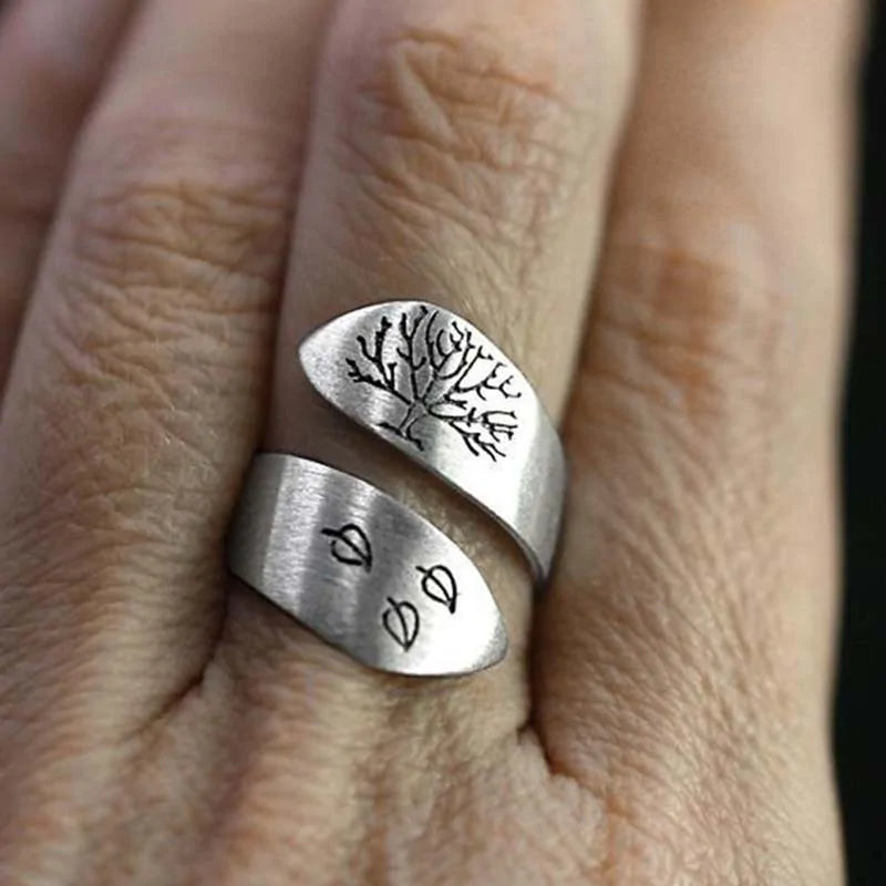 Tree of Life Silver Color Ring