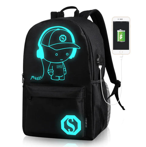 Glow-in-the-Dark Computer Backpack - Music Kid Style Frugal Finds Galore