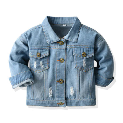 Unisex Autumn Short Jean Jacket for Kids (Ages 3-8) Frugal Finds Galore
