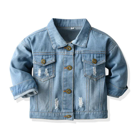 Unisex Autumn Short Jean Jacket for Kids (Ages 3-8) Frugal Finds Galore