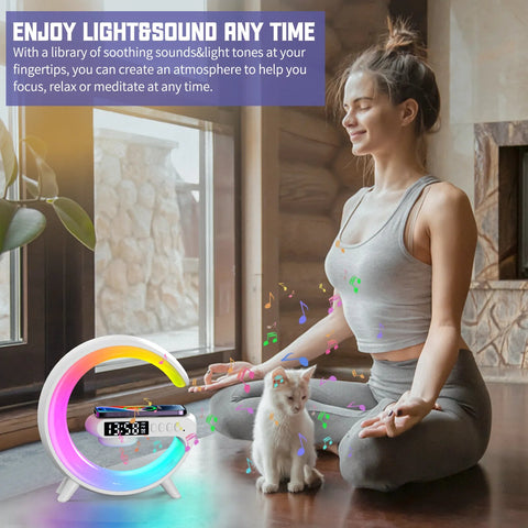 Multifunctional Wireless Charger Table Lamp Frugal Finds Galore