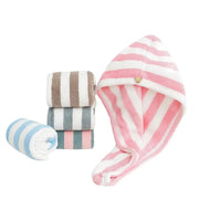 Coral Fleece Microfiber Hair Drying Towel and Shower Cap Frugal Finds Galore