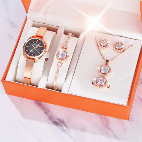 Fashionable Korean Alloy Women's Watch with Diamonds Frugal Finds Galore