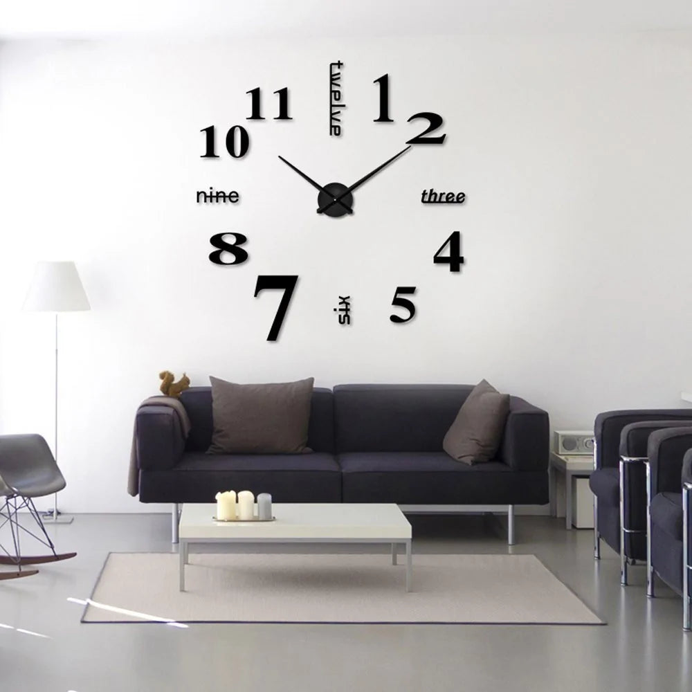 Creative Acrylic 3D Wall Clock