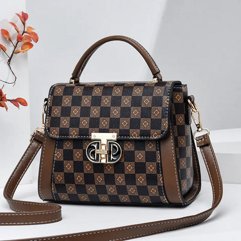 Women's PU Leather Satchel Crossbody Handbag Purse Frugal Finds Galore