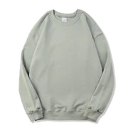 Men's Long-Sleeved Loose Solid Color Terry Sweater Frugal Finds Galore