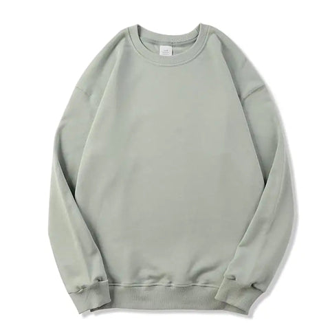 Men's Long-Sleeved Loose Solid Color Terry Sweater Frugal Finds Galore