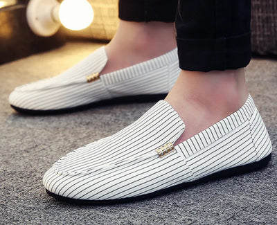 Men's Lightweight Non-Slip Leather Slip-On Loafers Frugal Finds Galore