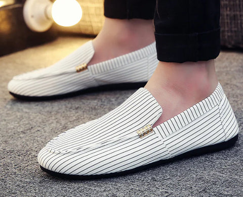 Men's Lightweight Non-Slip Leather Slip-On Loafers Frugal Finds Galore