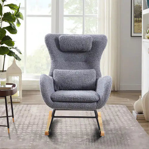 Modern Rocking Chair with High Backrest Frugal Finds Galore
