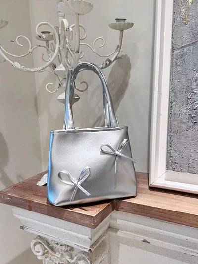 Mini Silver Bow Phone Bag Frugal Finds Galore