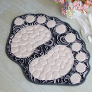 Cobblestone Patterned Non-Slip Bathroom Rug 39x59CM Frugal Finds Galore