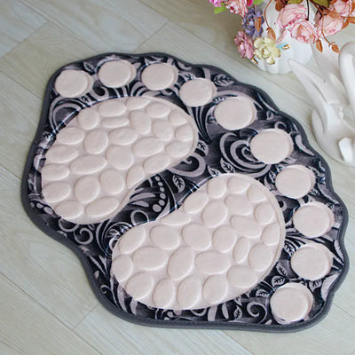 Cobblestone Patterned Non-Slip Bathroom Rug 39x59CM Frugal Finds Galore
