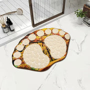 Cobblestone Patterned Non-Slip Bathroom Rug 39x59CM Frugal Finds Galore