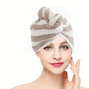 Coral Fleece Microfiber Hair Drying Towel and Shower Cap Frugal Finds Galore