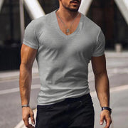 Men's Plus Size Solid Color Casual Short Sleeve T-shirt Frugal Finds Galore